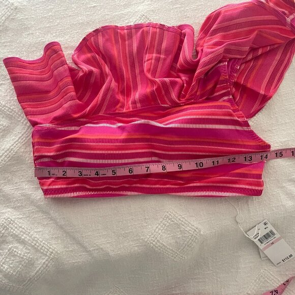 NWT Trina Turk One Shoulder Bikini TOP Size 10 - Picture 11 of 11